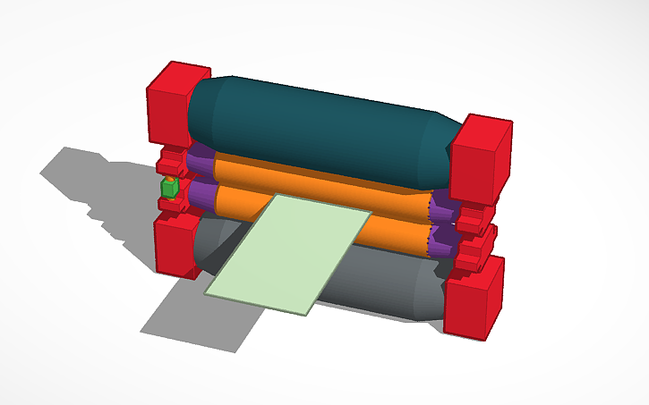 3D design Skin Pass Mill - Tinkercad