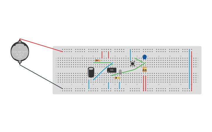 Circuit design LM555 MONOSTABLE OSCILLATOR CIRCUIT - Tinkercad