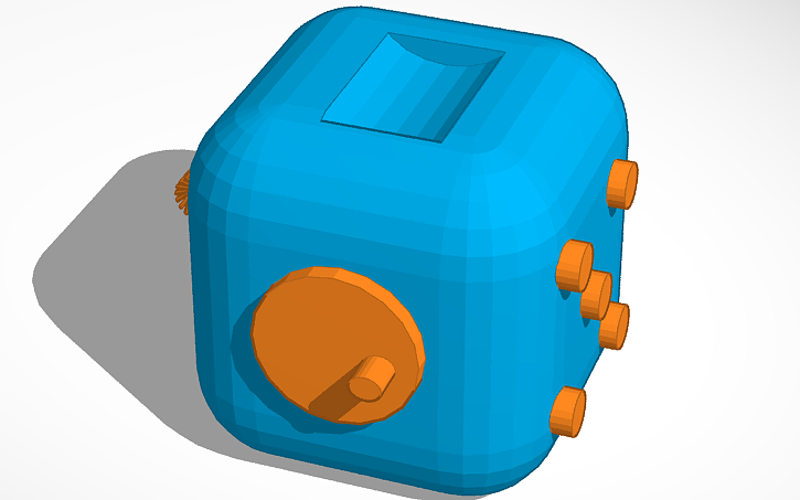 3D design fidget cube - Tinkercad