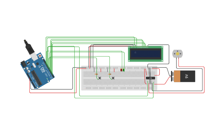 Circuit design RFID Project PI - Tinkercad