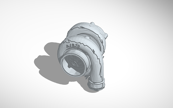 3D design big turbo - Tinkercad