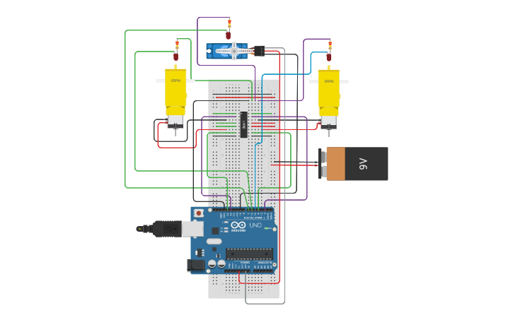 Circuit design Golf CPT | Tinkercad