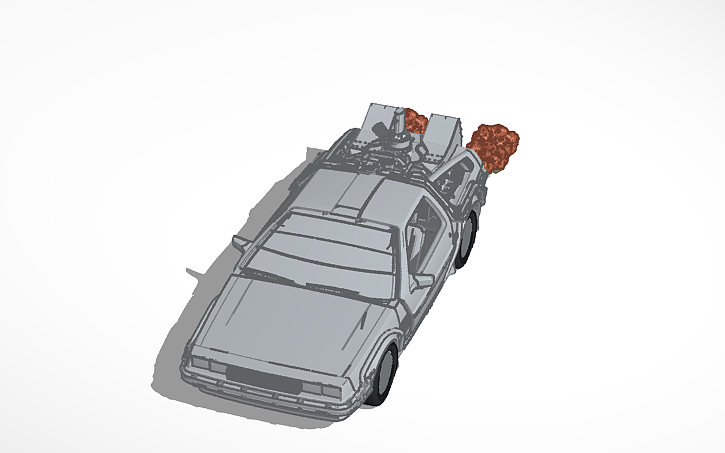 3D design NECA DMC DELOREAN Time,Machine - Tinkercad