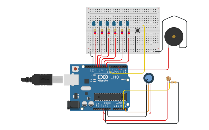 Thinker Shield Components Circuit design ThinkerShield Flashy | Tinkercad
