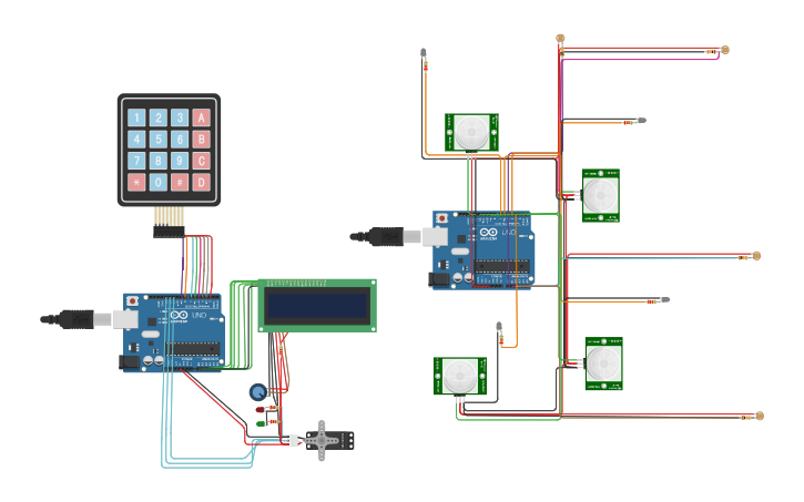 Circuit design proyecto de clase - Tinkercad