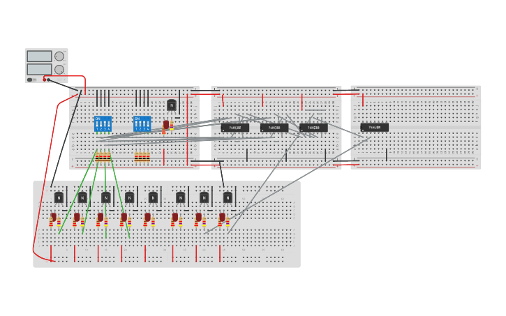 Circuit design Tech num TP1 Exo1 - Tinkercad
