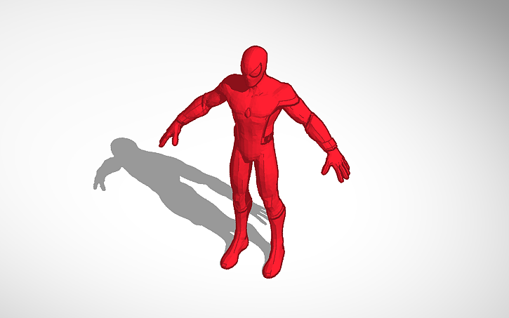 3D design Spider Man - Tinkercad