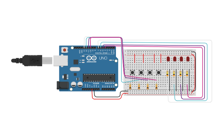 Circuit design Jostick Arduino | Tinkercad