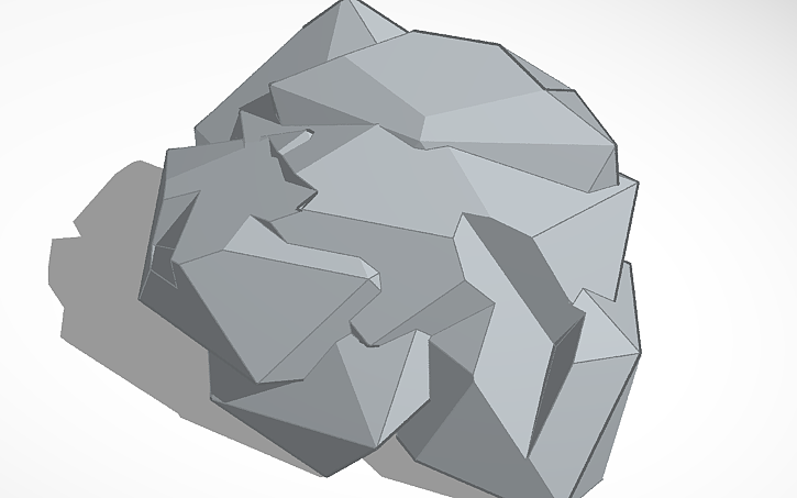 3D design rock 2 - Tinkercad