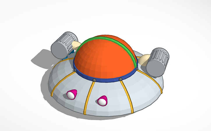 rick and morty spaceship | Tinkercad