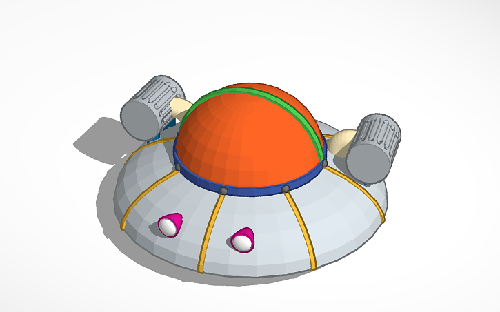 rick and morty spaceship | Tinkercad rick and morty spaceship | Tinkercad