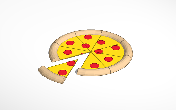 3D design Pizza - Tinkercad