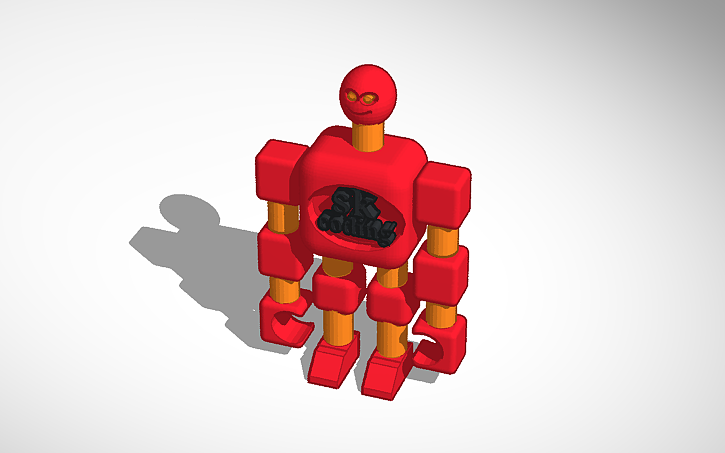 3D design robot no.2 assembled Edition | Tinkercad