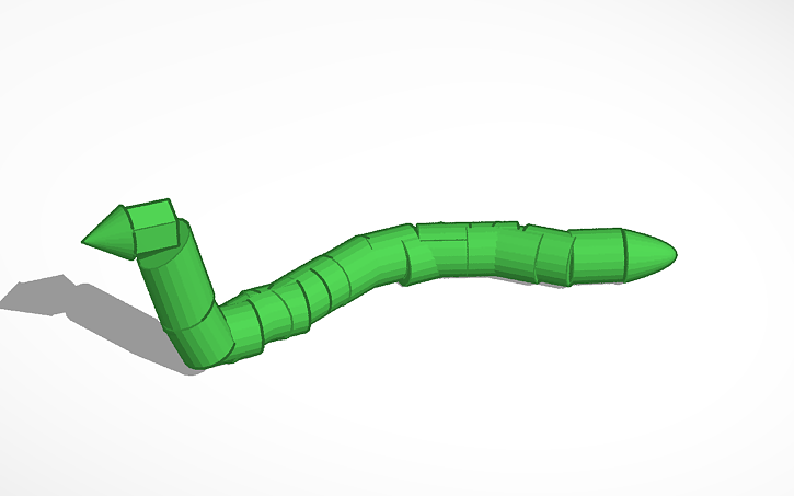 3D design snake - Tinkercad