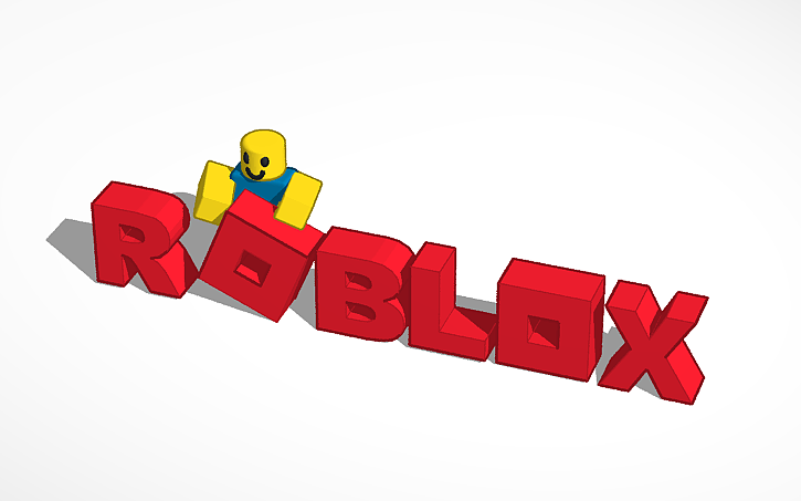 Roblox Logo Tinkercad - roblox logo font text