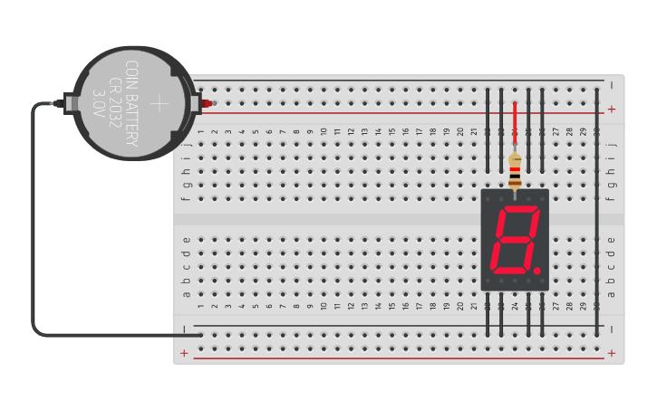 Circuit Design 7 Segment Display Tinkercad 7488