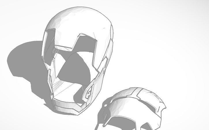 Life Size Iron Man Mark 42 Helmet Tinkercad