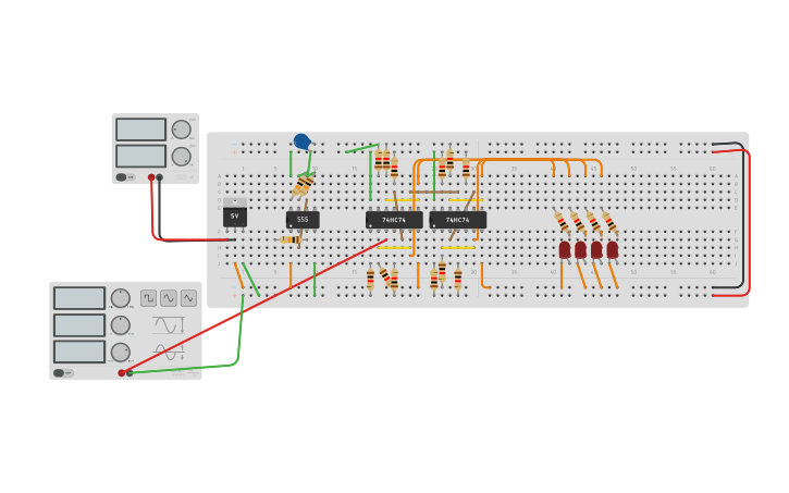 Circuit Design 4 Led Binary Counter 4 Bit Counter Tinkercad 4656