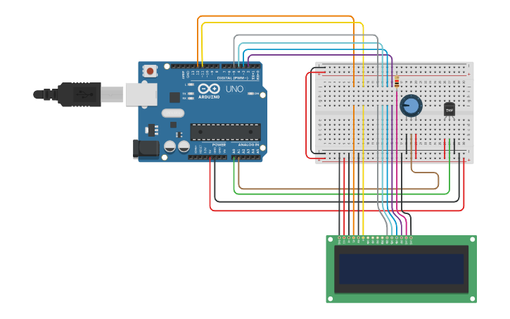 Circuit design Humidity Sensor - Tinkercad