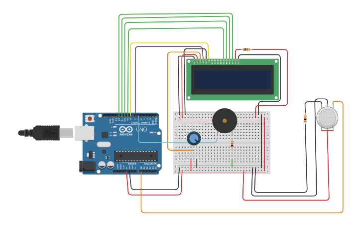 Circuit design Examen tercer parcial - Tinkercad