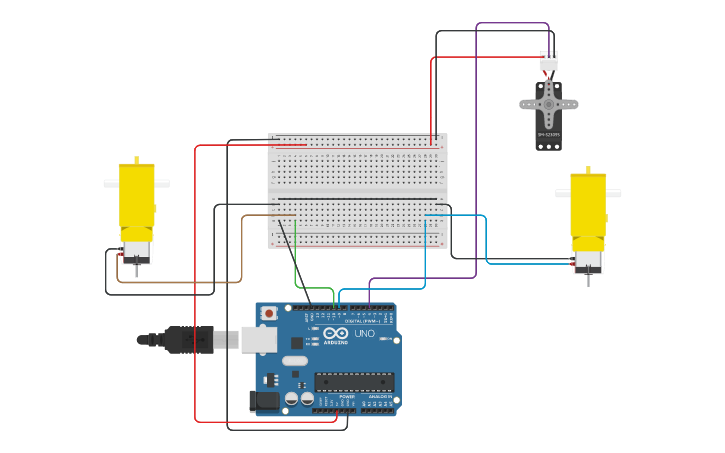 Circuit Design Actuators Tinkercad 4231