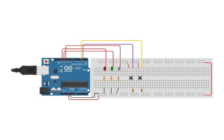 Circuit design Arduino Atividade 2 | Tinkercad