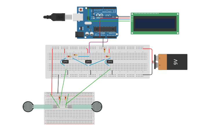 Circuit design weight scale - Tinkercad