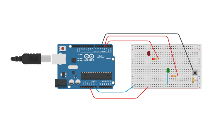 Circuit design arduino 2d | Tinkercad