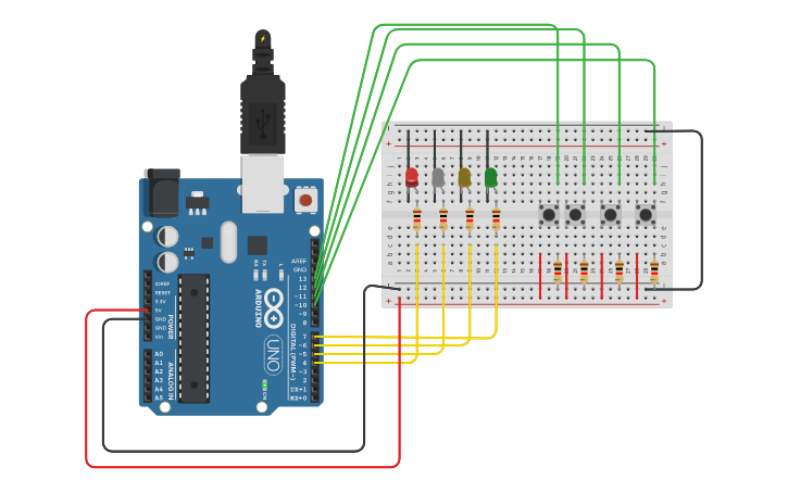 Circuit design No 1 | Tinkercad