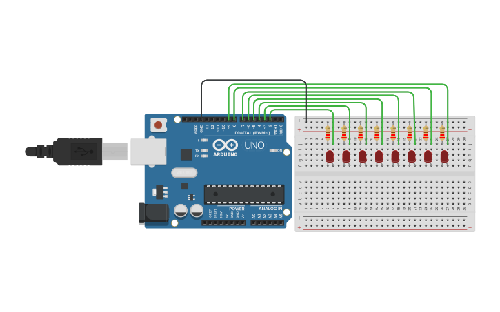 Circuit design Arduino Controlled Smart Home - Tinkercad