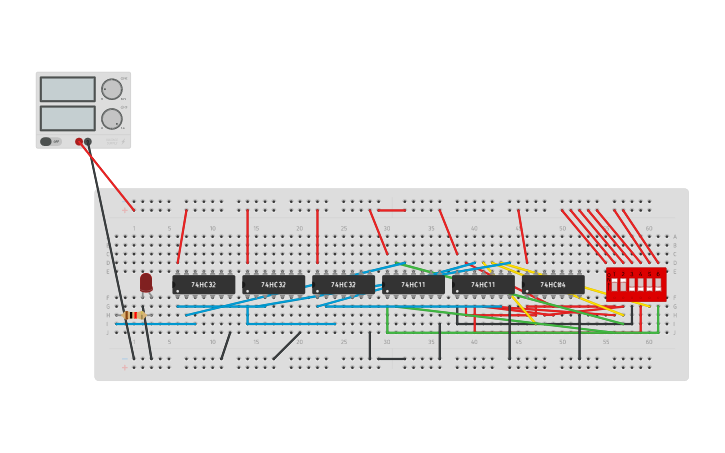Circuit design CH.EN.U4CSE19007 4 TO 1 MUX | Tinkercad