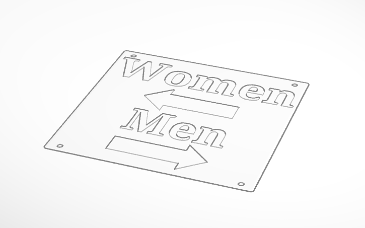 3D design Women/Mens - Tinkercad