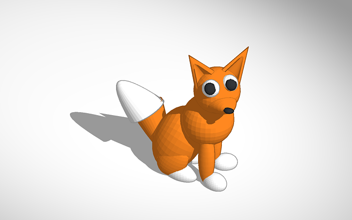 Solidworks Fox 3D design A Fox - Tinkercad