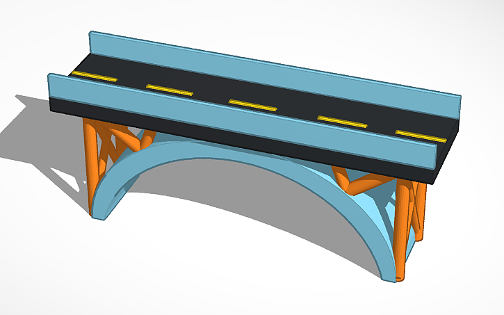 3d Design Arch Bridge Tinkercad