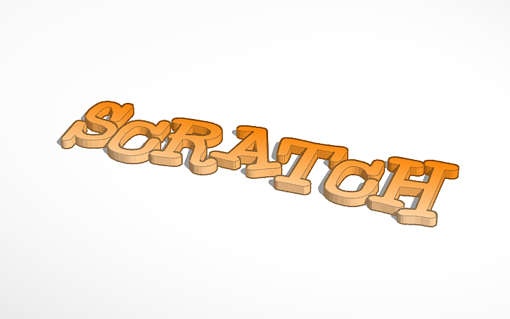 3D design Scratch Logo - Tinkercad