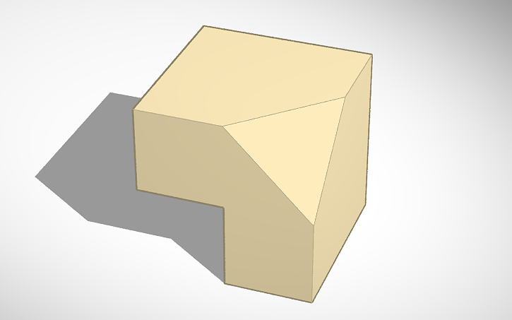 3D design Csonkolt kocka 3. | Tinkercad