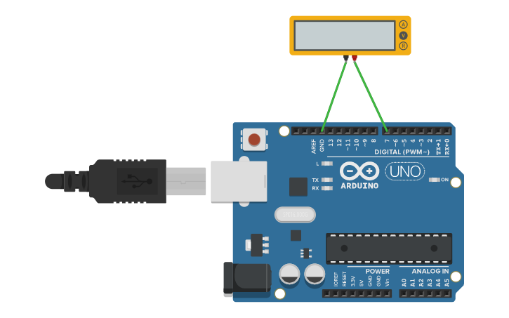 Circuit design Using multimeter | Tinkercad