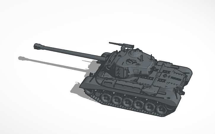 3D design german sherman tank - Tinkercad