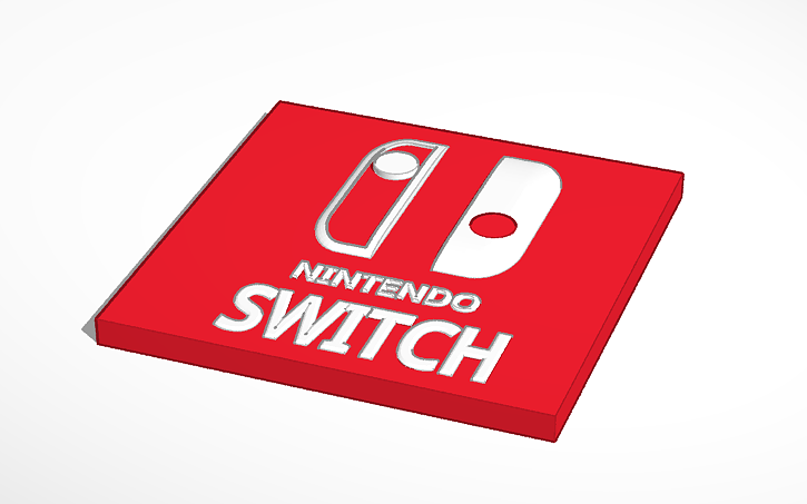 3D design Nintendo Switch Logo - Tinkercad