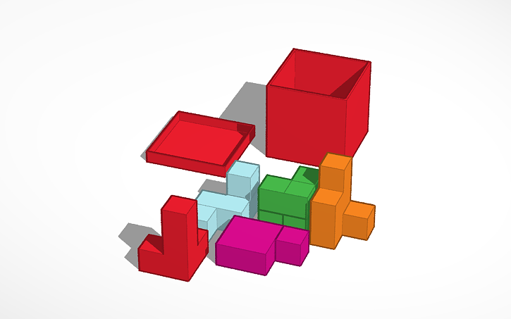 3D design Puzzle Pieces - Tinkercad