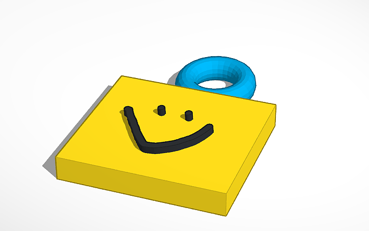 3d Design Roblox Oof Noob Boi Keychain Tinkercad - 3d noob roblox