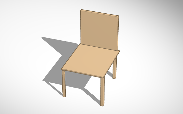 3D design Chair - Tinkercad