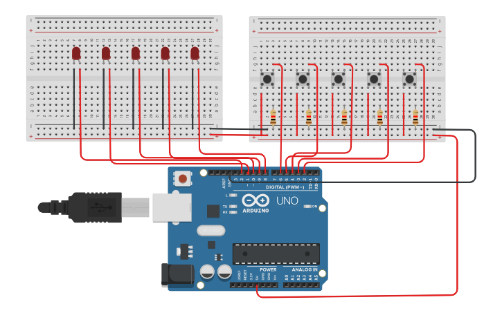 Circuit design Ascensore | Tinkercad