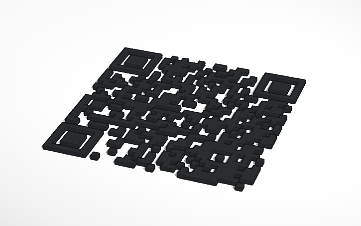 3D design A QR CODE FOR UNDERTALE - Tinkercad