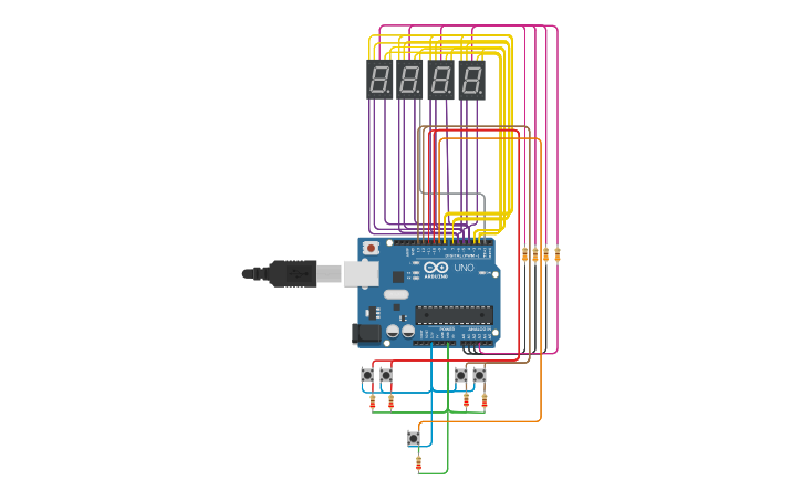 Circuit design Microcontrollers Assignment I | Tinkercad