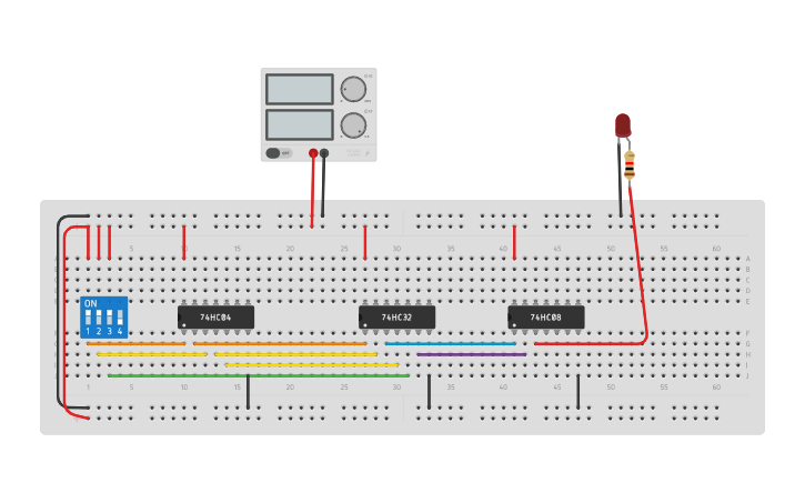 Circuit design 4th pos | Tinkercad