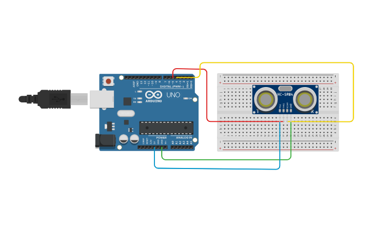 Circuit design Distance Measurement Using Ultrasonic Sensor and Arduino ...