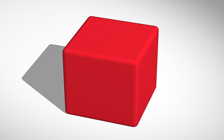 3D design Rounded cube - Tinkercad