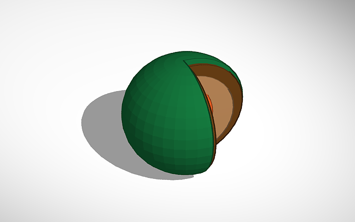 3d Design Camadas Da Terra Tinkercad