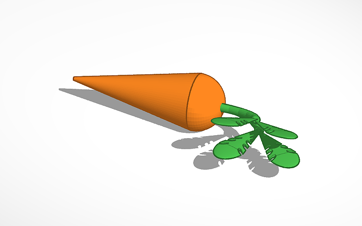 3D design carrot | Tinkercad